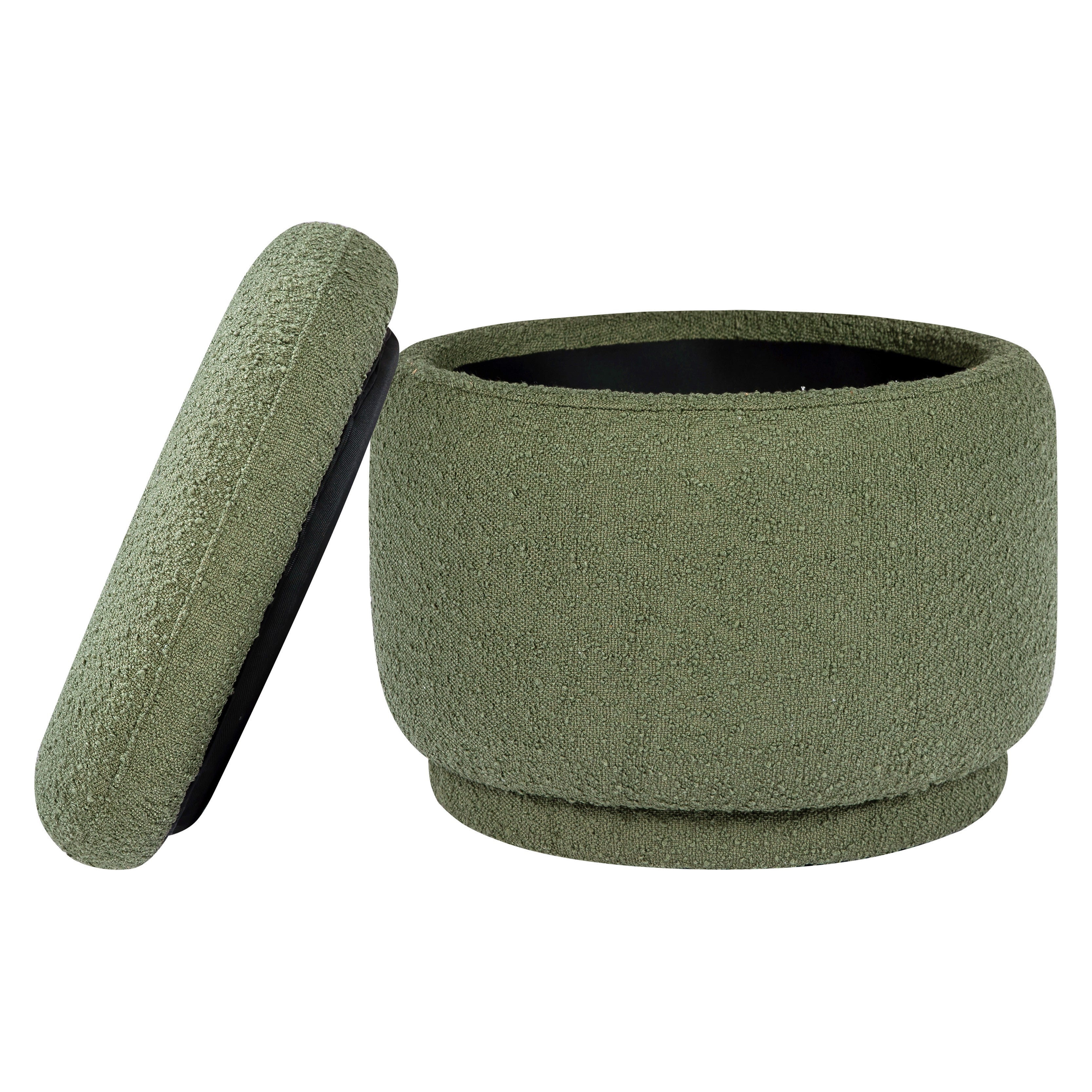 Enoki Storage Ottoman in Boucle Ottomans Babyletto