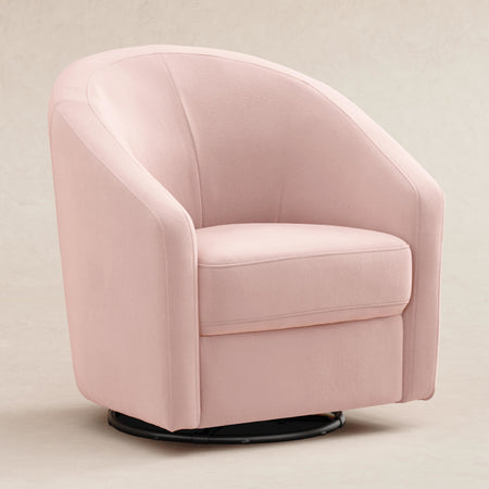 Madison Swivel Glider Gliders & Rockers Babyletto Blush Pink Velvet