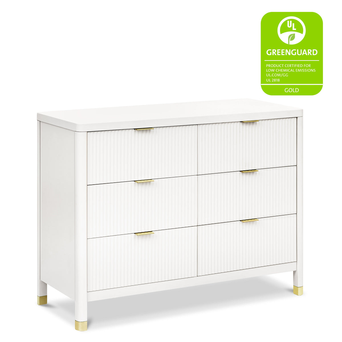 Brimsley Tambour 6-Drawer Dresser Dressers Namesake