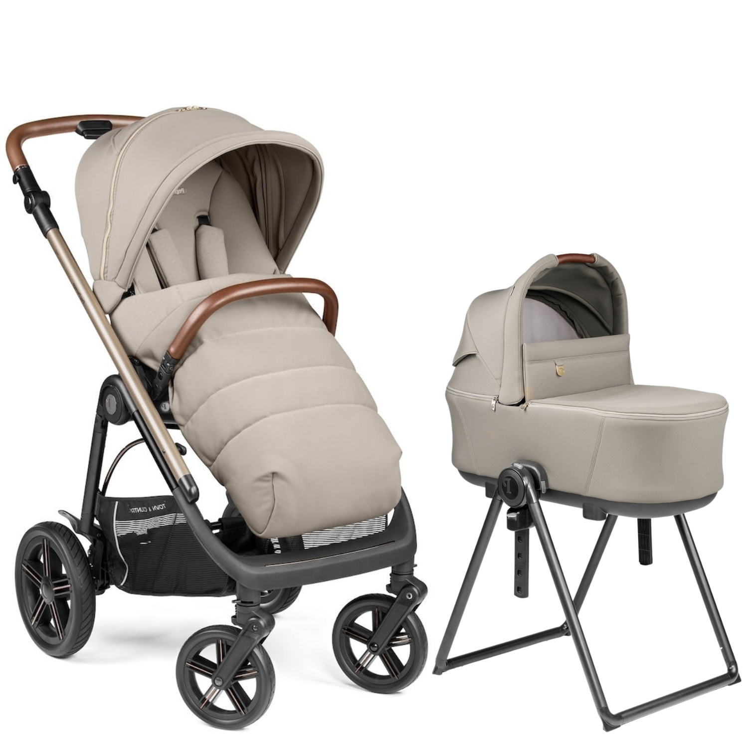 Veloce TC Stroller + Culla Flex Bassinet w/ Stand