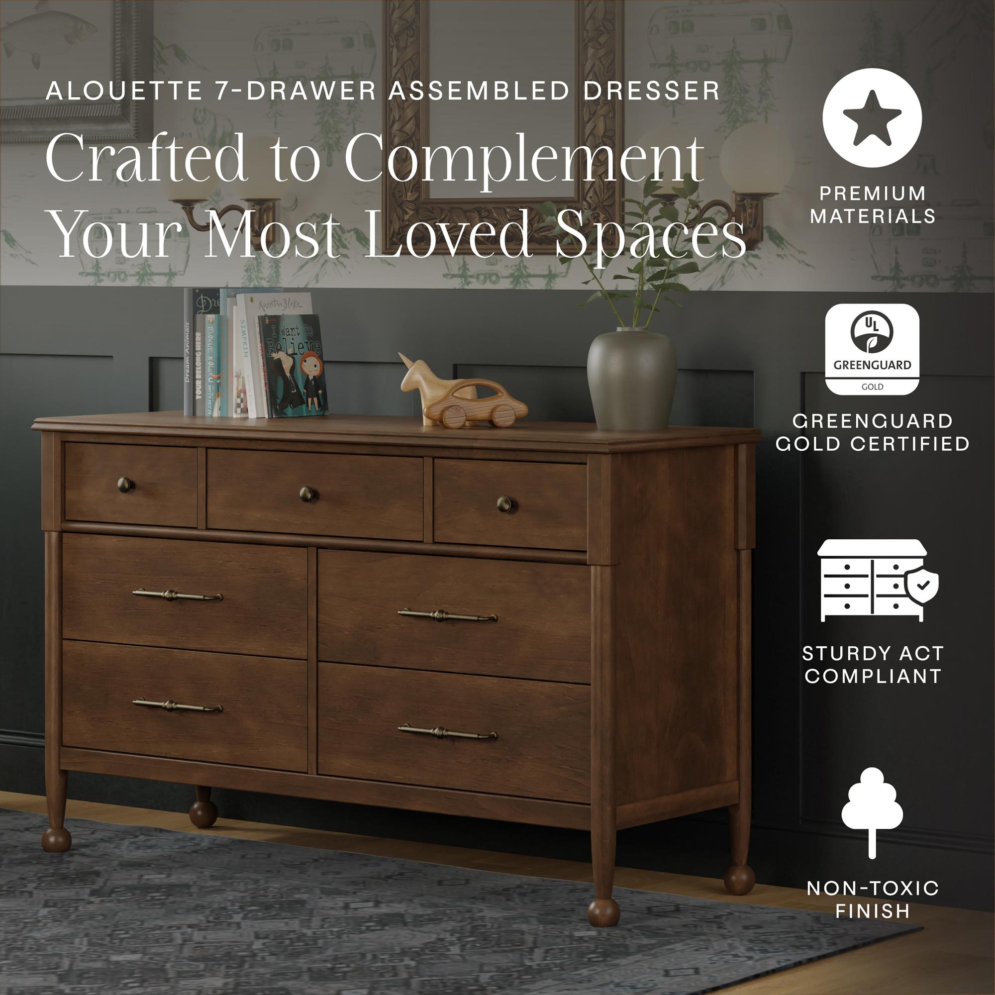 Namesake Alouette 7-Drawer Wide Dresser (56”) Dressers Namesake