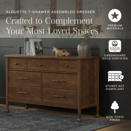 Namesake Alouette 7-Drawer Wide Dresser (56”) Dressers Namesake