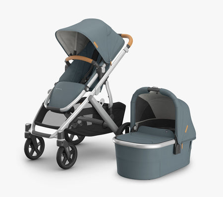UPPAbaby Vista V3 + Bassinet V3 Bundle - Ada - Sandstone Mélange | Carbon Frame