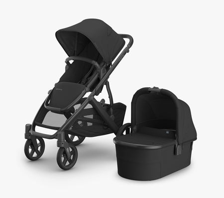 UPPAbaby Vista V3 + Bassinet V3 Bundle - Ada - Sandstone Mélange | Carbon Frame