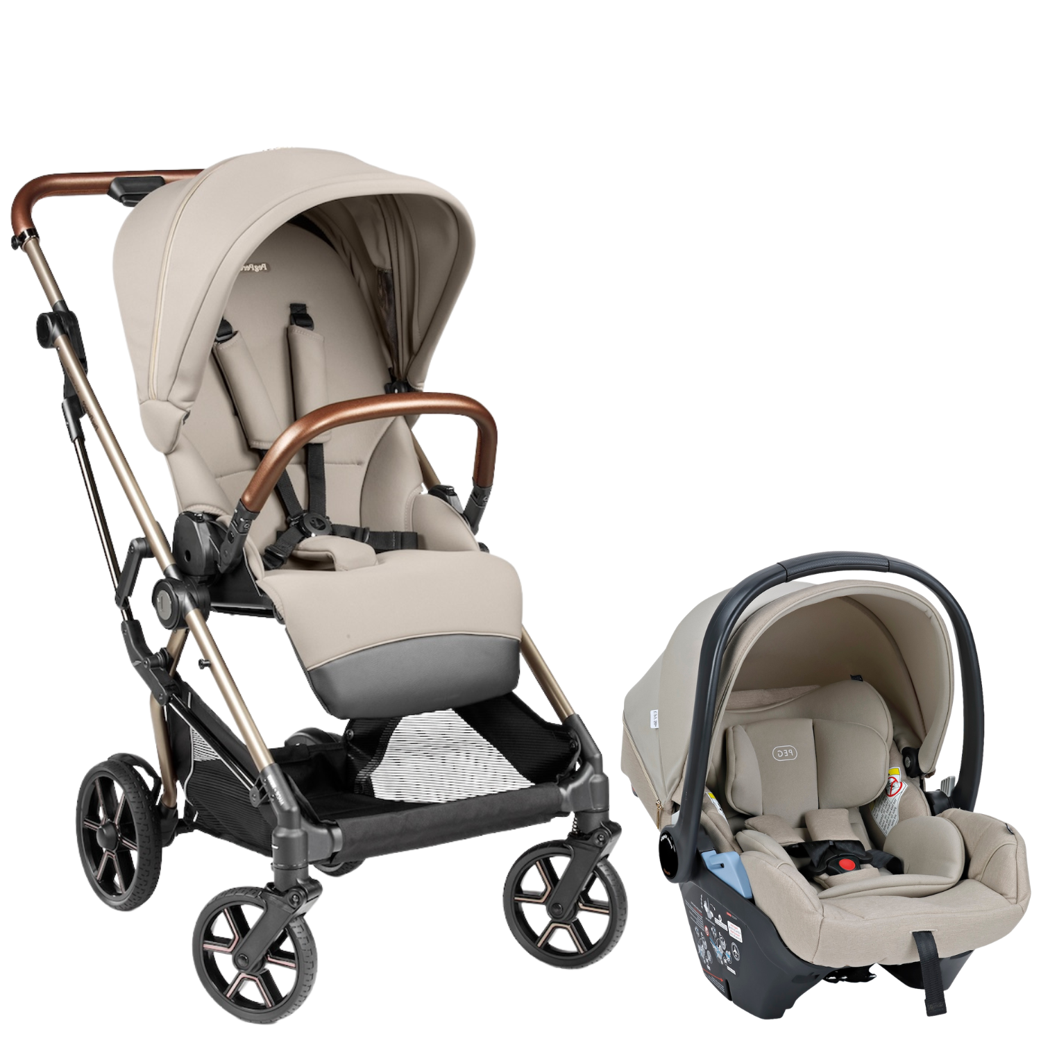 Vivace Stroller + Primo Viaggio Lounge Infant Car Seat Travel System