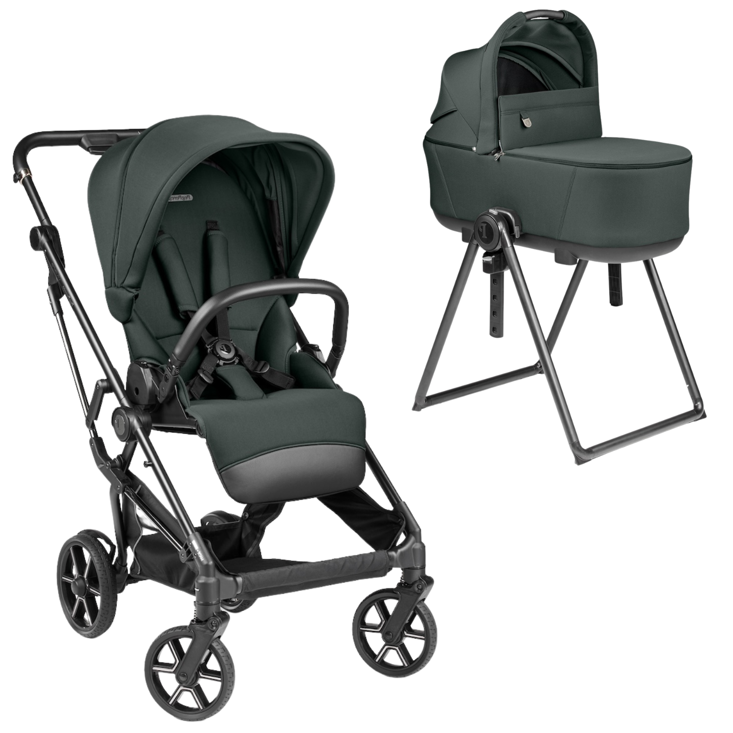 Vivace Stroller + Culla Flex Bassinet with Stand