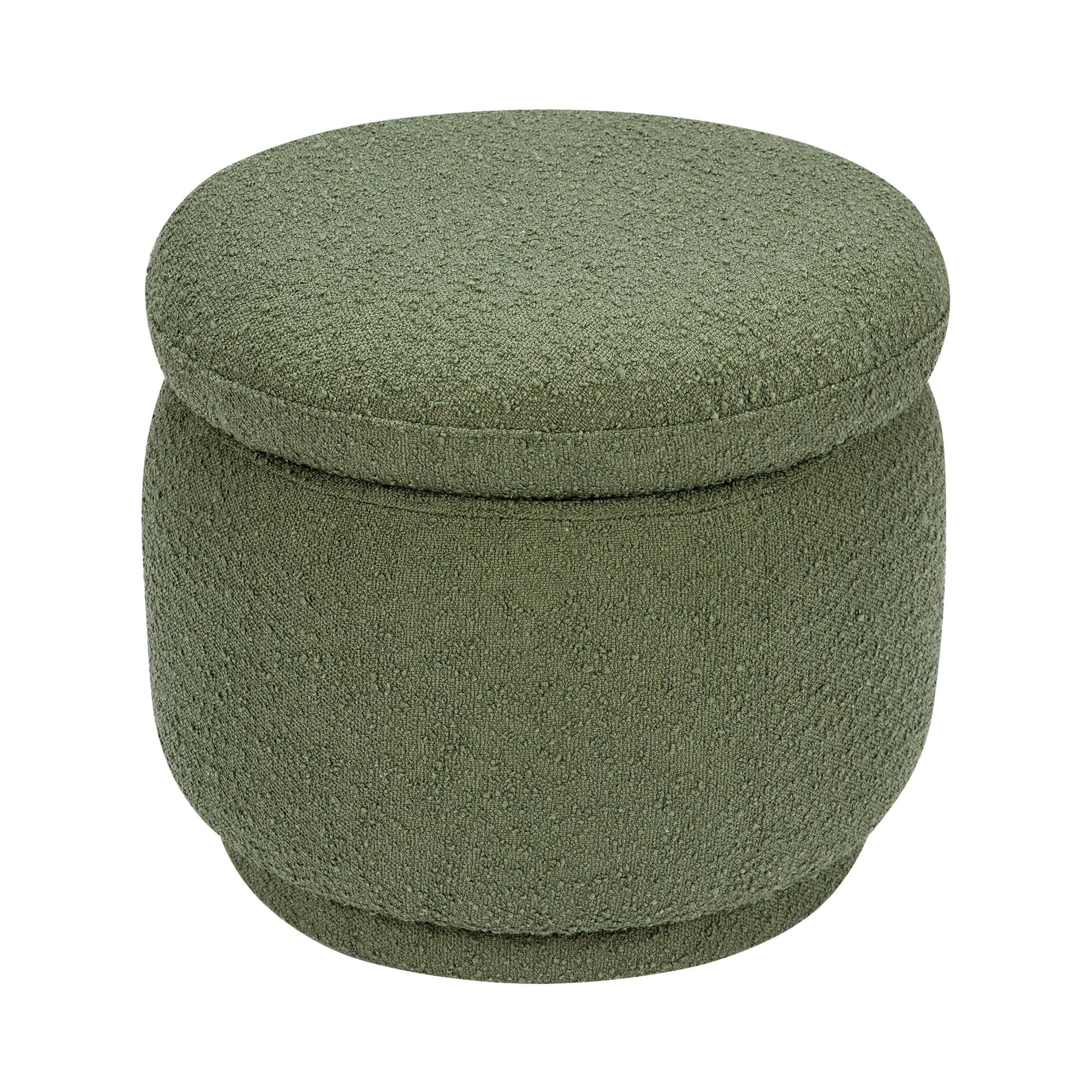Enoki Storage Ottoman in Boucle Ottomans Babyletto