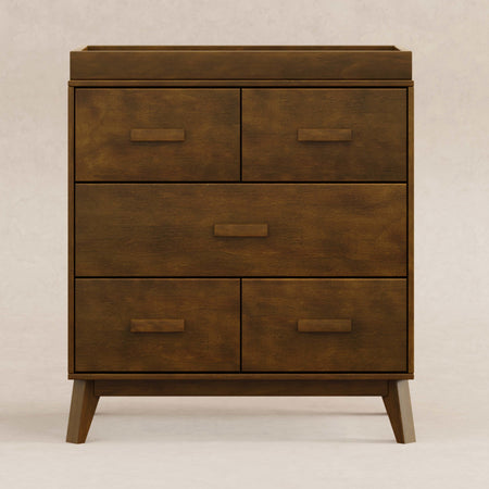 Scoot 3-Drawer Changer Dresser with Removable Changing Tray Dressers Babyletto Natural Walnut