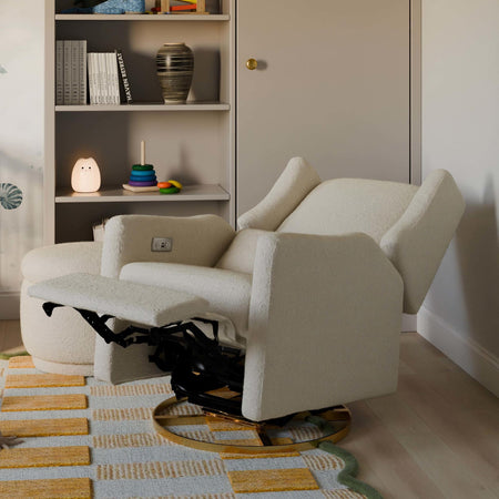 Kiwi Electronic Recliner and Swivel Glider with USB port Recliners Babyletto