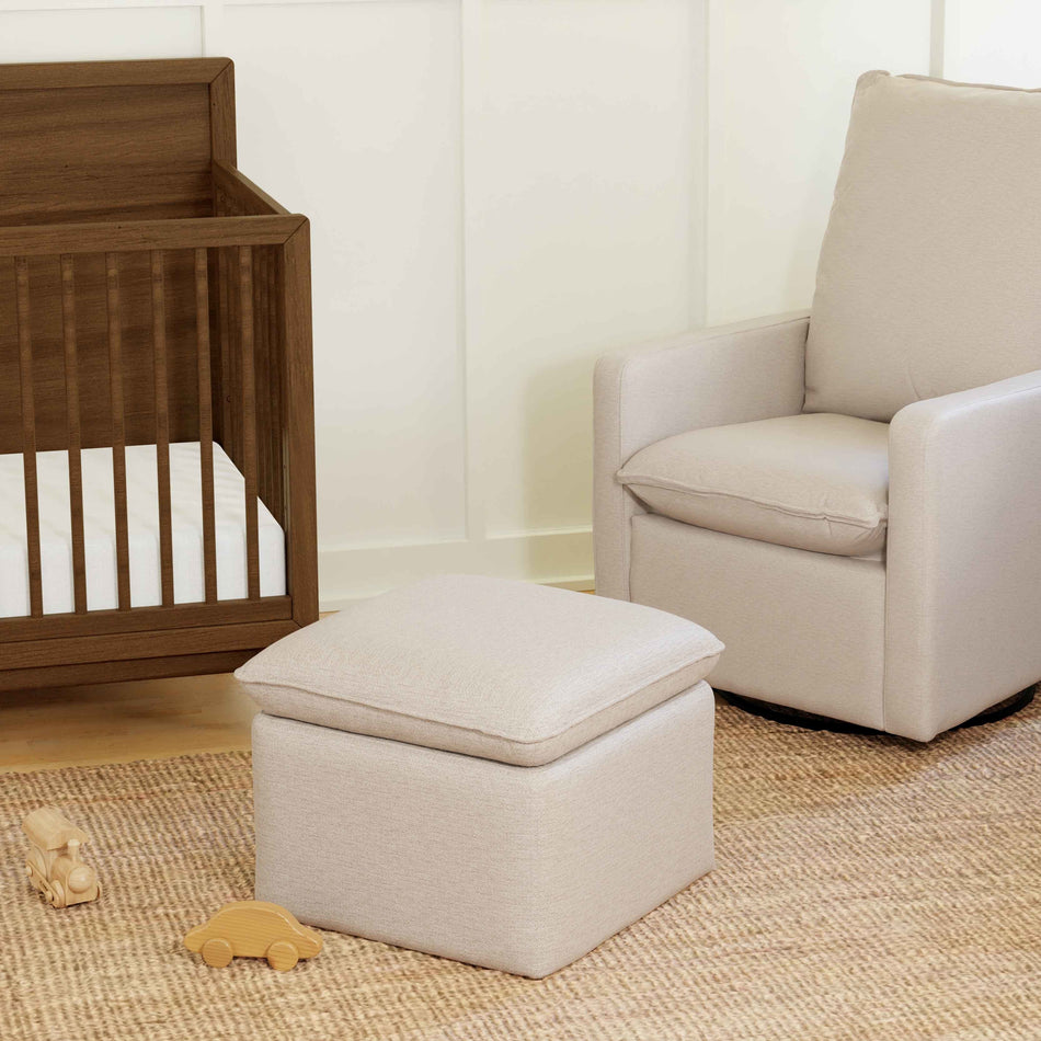 Cali Storage Ottoman in Eco-Performance Fabric | Water Repellent & Stain Resistant