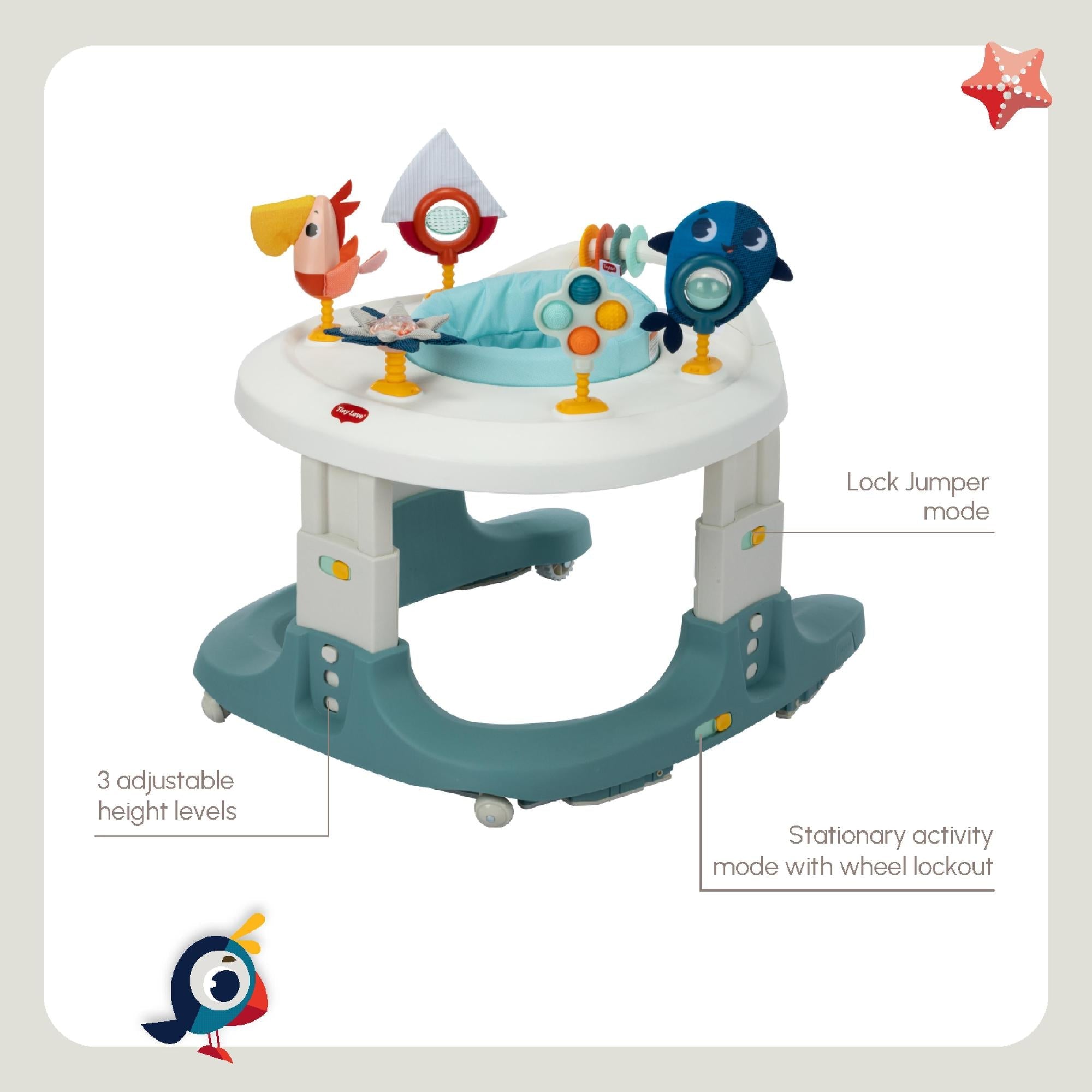 Tiny Mariners 4-in-1 Here I Grow Mobile Activity Center Activity Toys Tiny Love