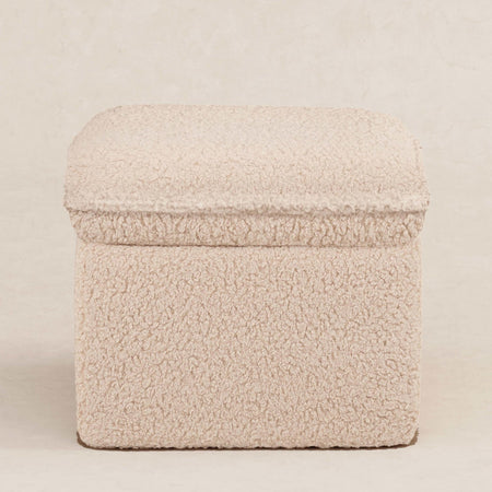 Cali Storage Ottoman in Shearling Ottomans Babyletto