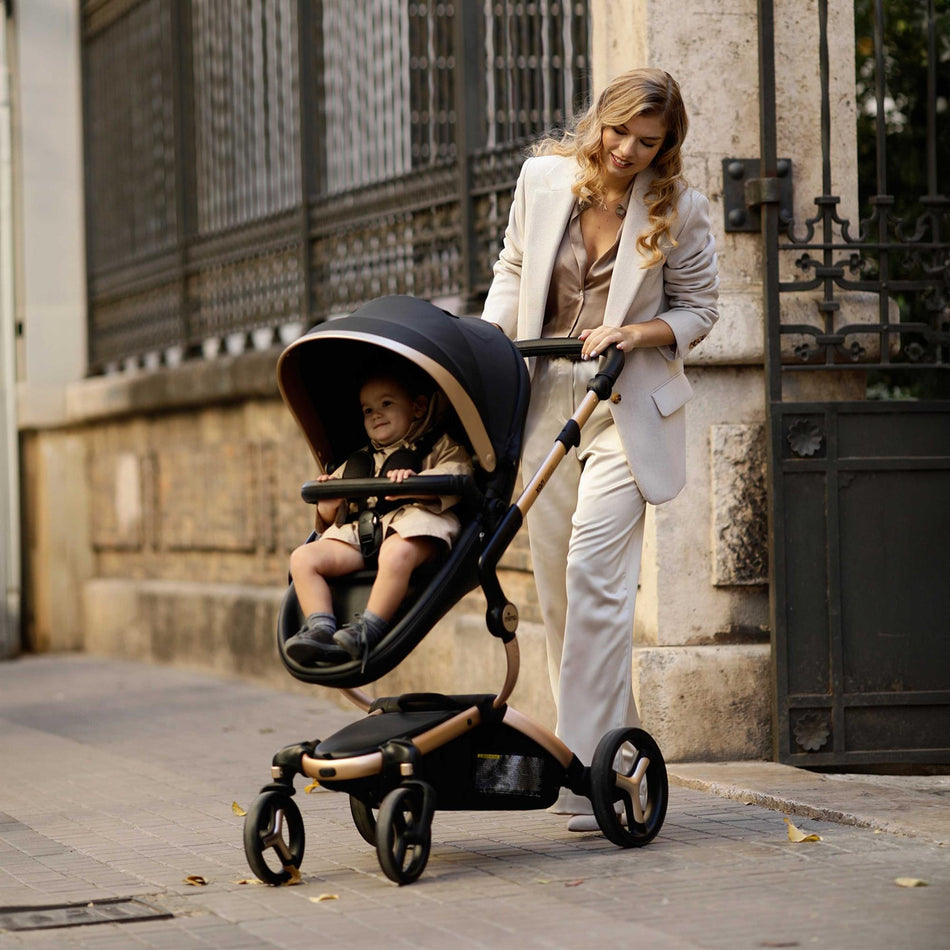 Xari Max Black & Gold Strollers - Single Mima