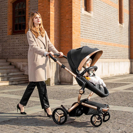 Xari Max Black & Gold Strollers - Single Mima