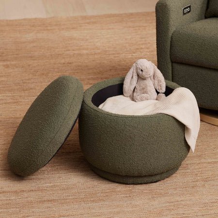 Enoki Storage Ottoman in Boucle Ottomans Babyletto