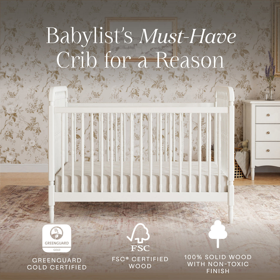 Liberty 3-in-1 Convertible Spindle Crib with Toddler Bed Conversion Kit Convertible Cribs Namesake