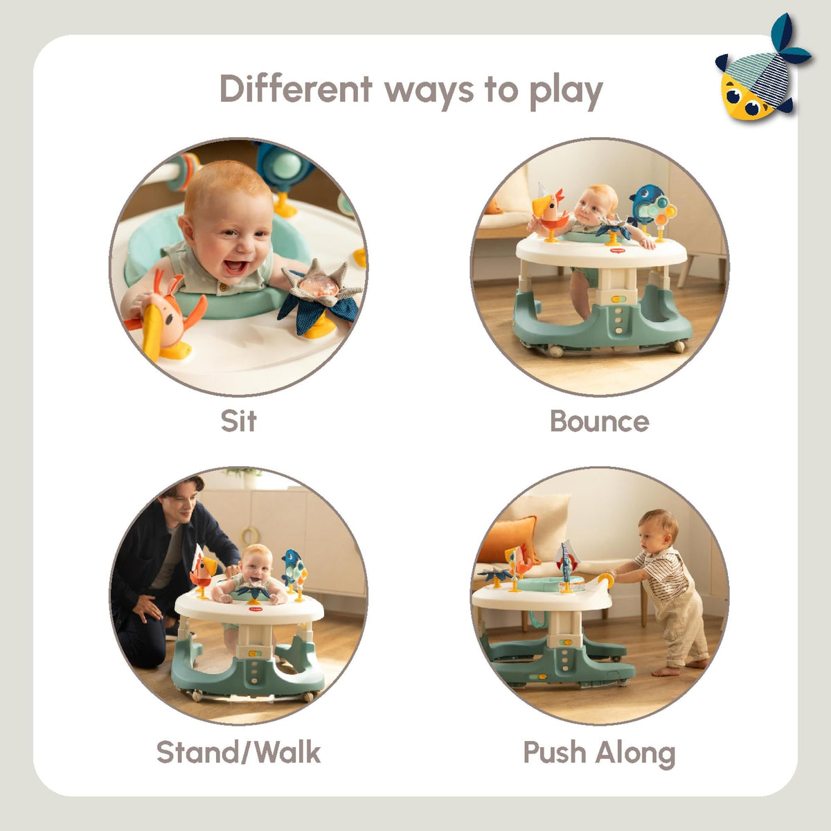 Tiny Mariners 4-in-1 Here I Grow Mobile Activity Center Activity Toys Tiny Love