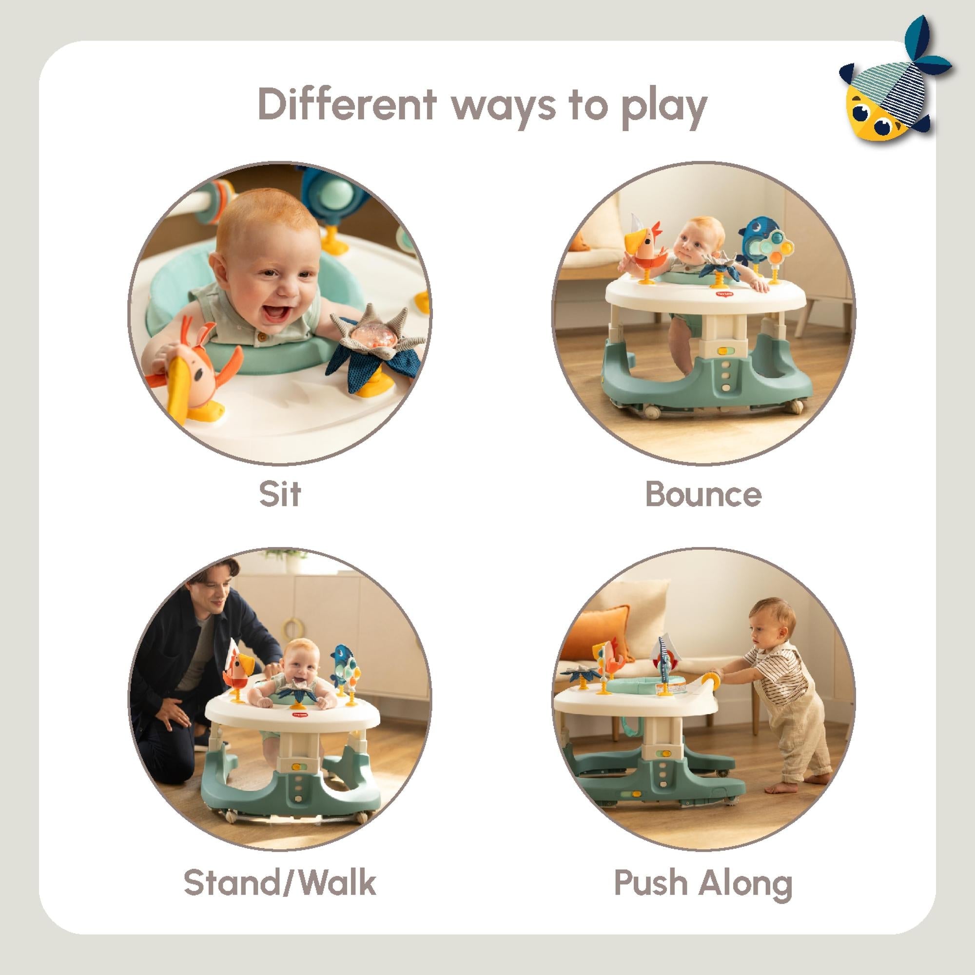 Tiny Mariners 4-in-1 Here I Grow Mobile Activity Center Activity Toys Tiny Love