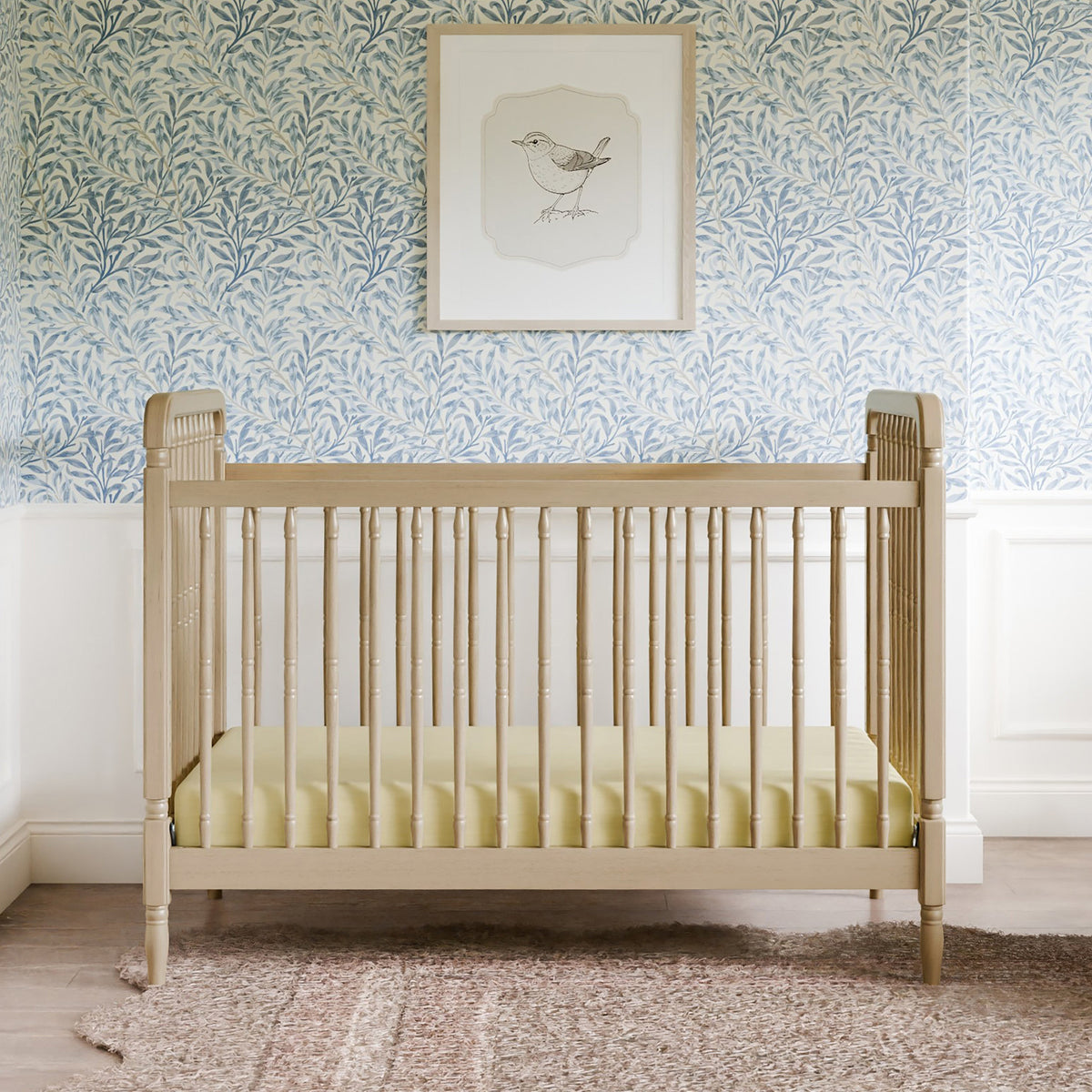 Liberty 3-in-1 Convertible Spindle Crib with Toddler Bed Conversion Kit Convertible Cribs Namesake