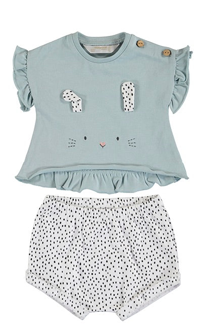 Newborn Girl Knit Set - Mint