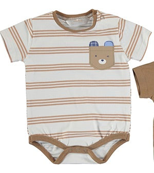 Toffee Bear Bodysuit - Stripes