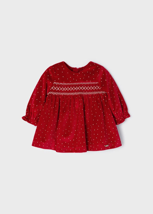 open lace back dress Red Velvet Dress – MIBONBóN main image 0