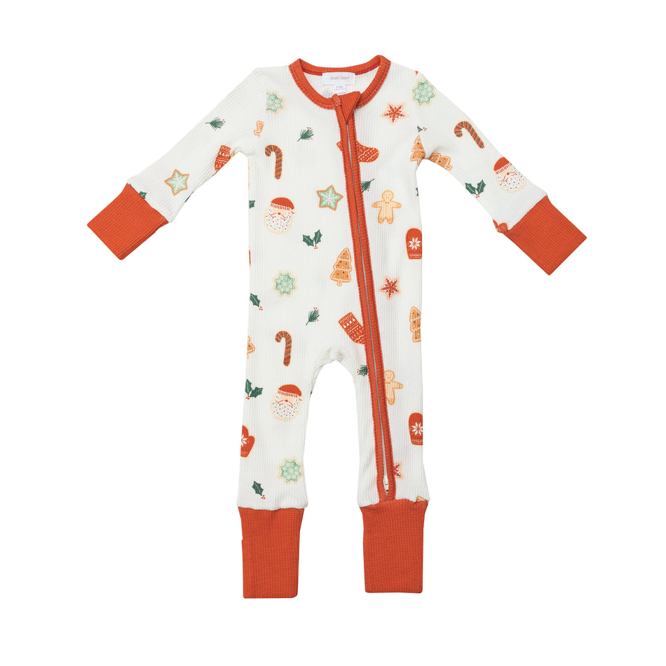 Thermal Zipper Romper - Cookies