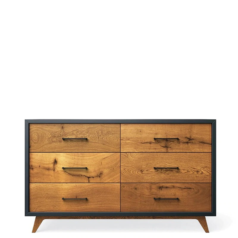 mid century modern double dresser Romina Furniture Uptown Double Dresser
