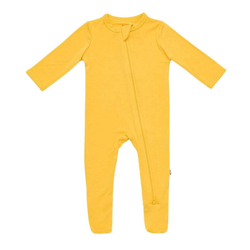 Kyte Baby Pineapple Zipper Footie - 0-3 Months
