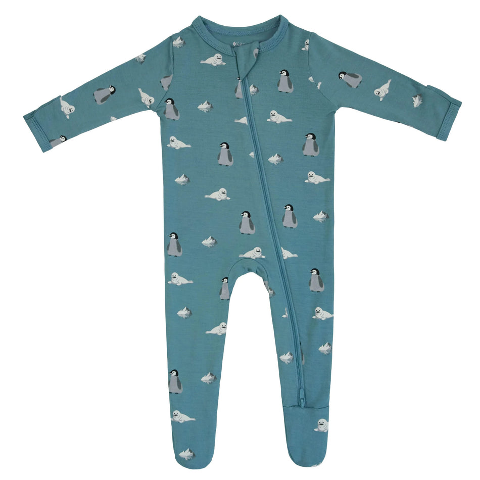 Cove Antarctic Zippered Footie