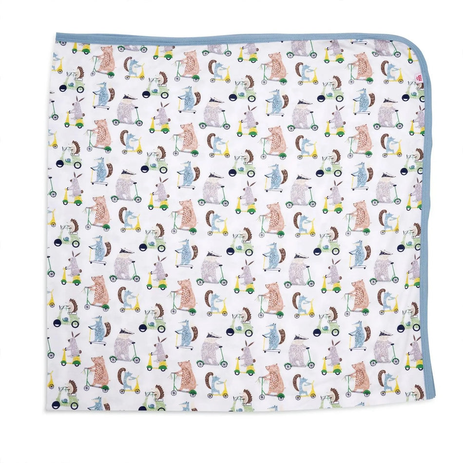 wheel good friends modal swaddle blanket