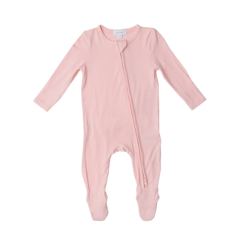 Angel Dear solid bridal rose ruffle footie main image 1