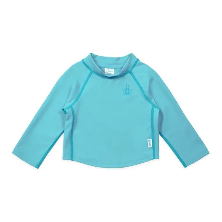 Long Sleeve Rashguard in Aqua