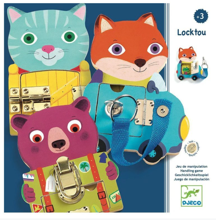 Djeco Locktou Wooden Locking Game – Destination Baby & Kids