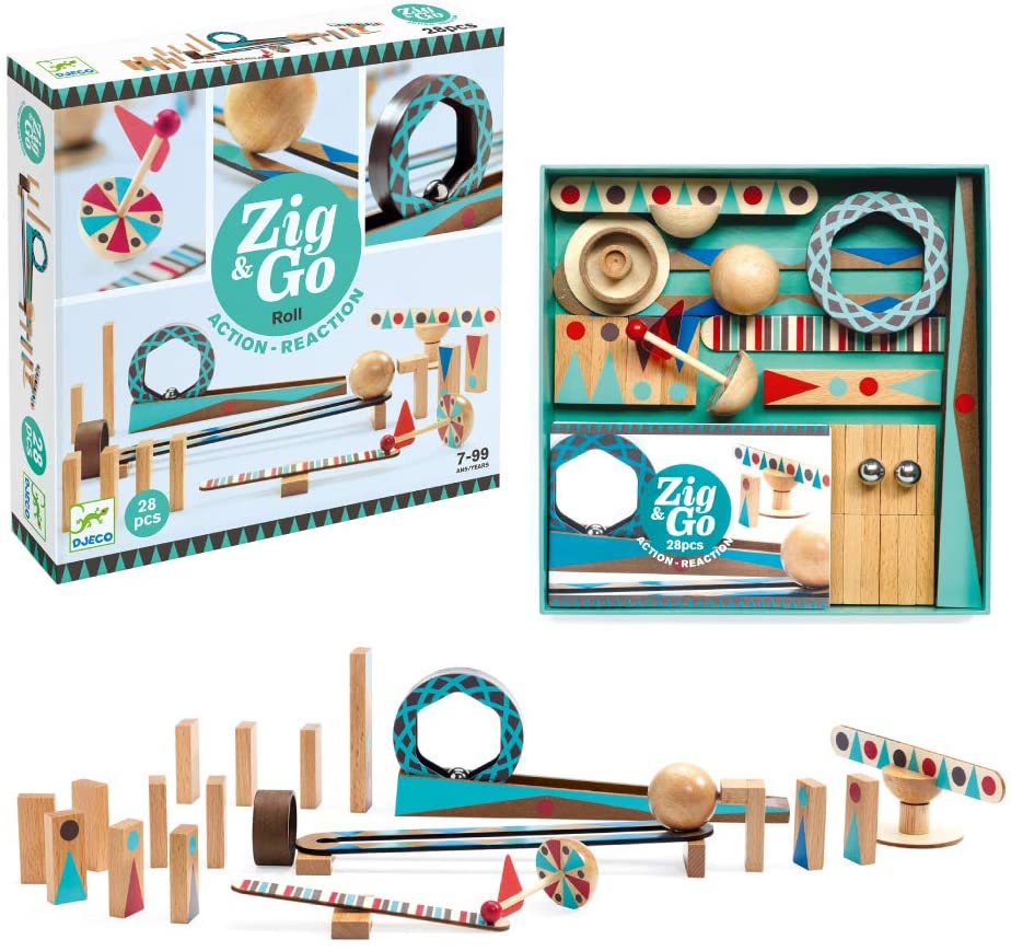 Zig & Go 28 pc Chain Reaction Construction Set