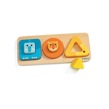 VoluBasic Wooden Shape Sorting Wooden & Pegged Puzzles Djeco