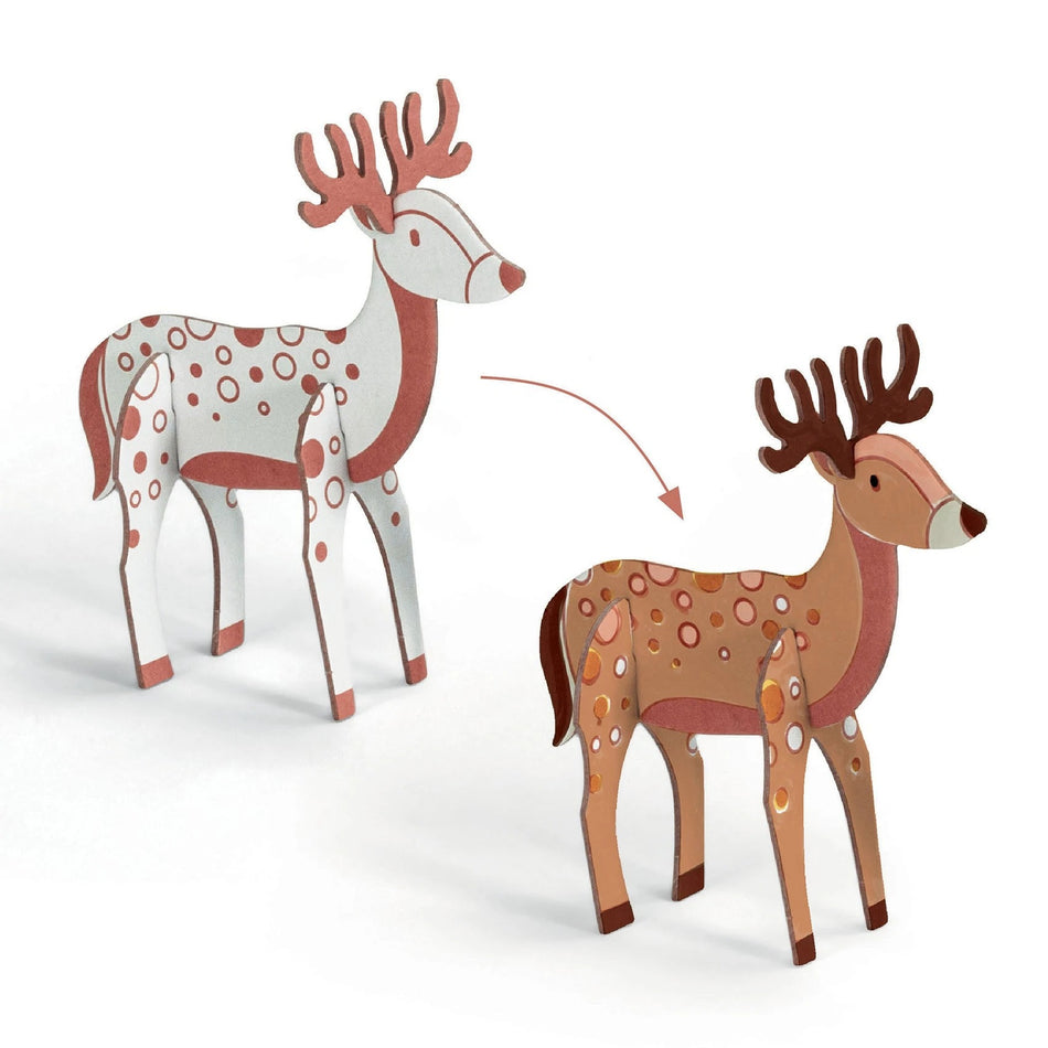 Wood DIY Color Assemble Play Craft Kit