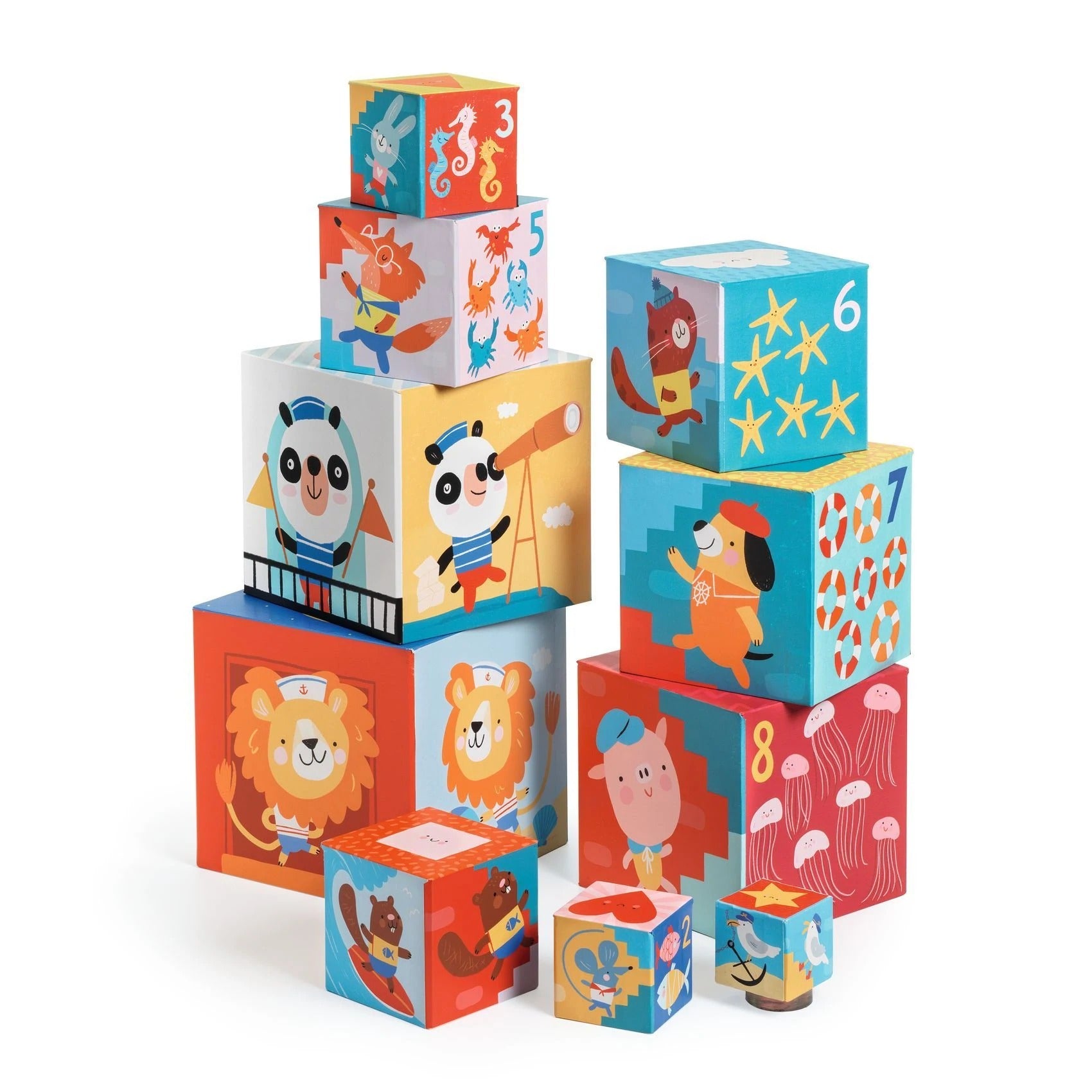 Djeco Beach Nest and Stack Blocks – Destination Baby & Kids