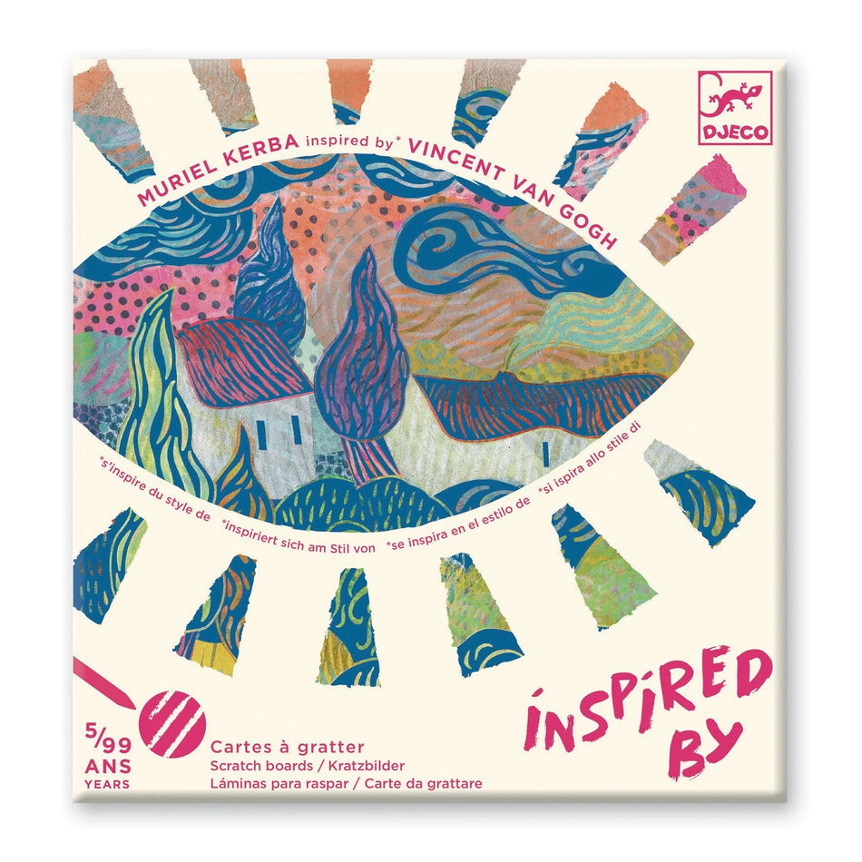 The South Inspired by Van Gogh Scratch Board Kit