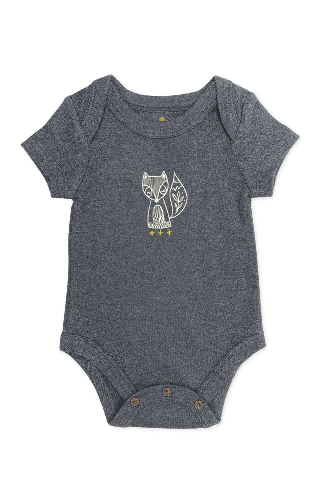 Finn + Emma Beluga Heather Bodysuit - 3-6 Months
