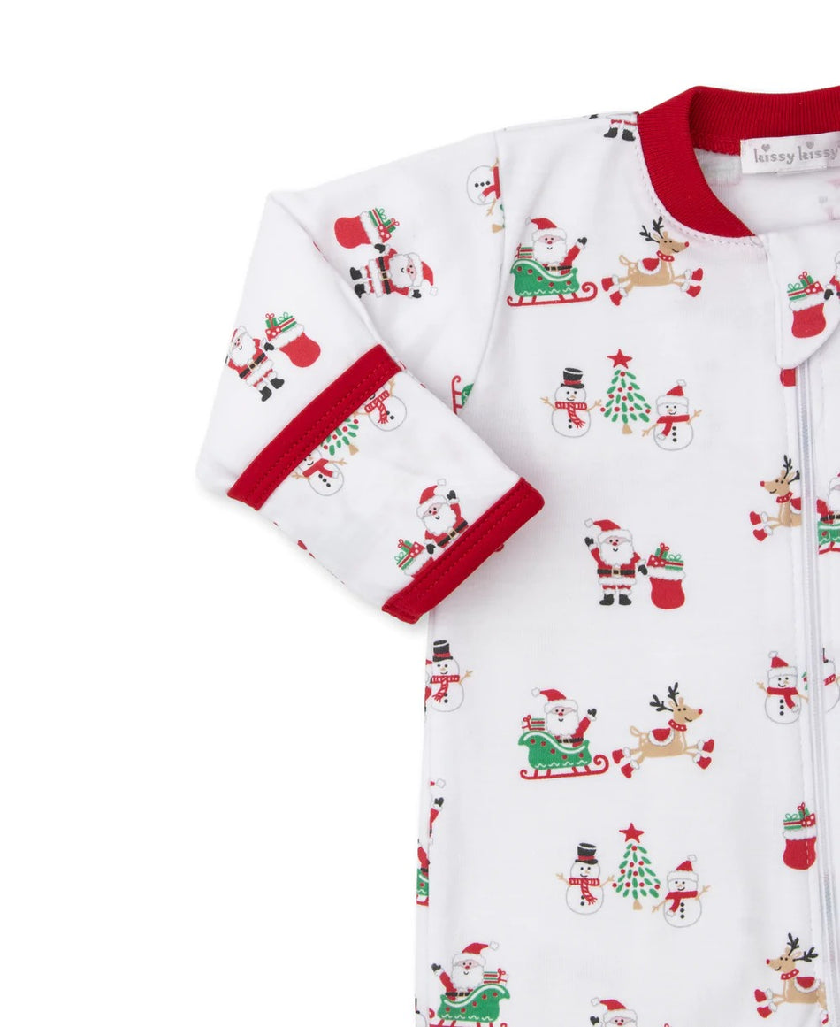 Jingle All The Way Zip Footie