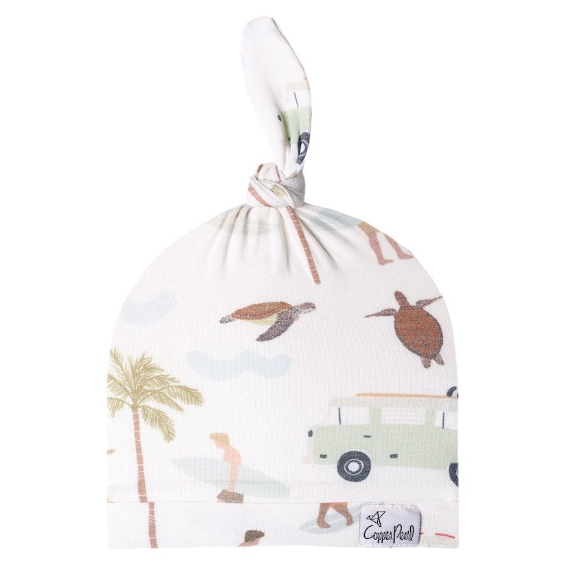 Copper Pearl Maui Top Knot Hat - 0 - 4 Months