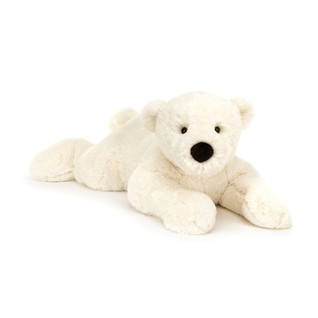 Perry Polar Bear Lying Stuffed Animals Jellycat