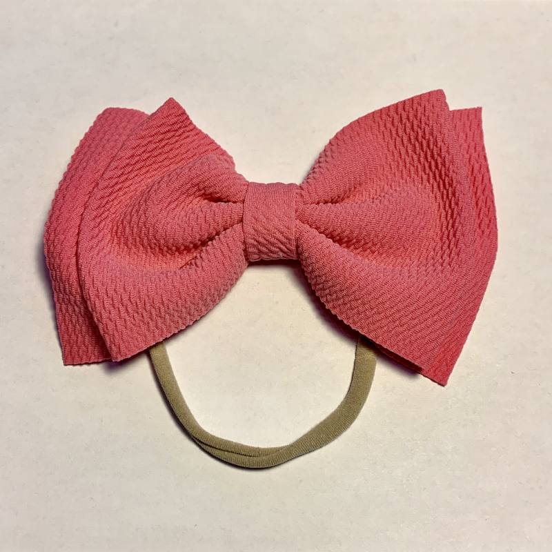 Sugar + Maple Skinny with Big Bow Headband - Bubble