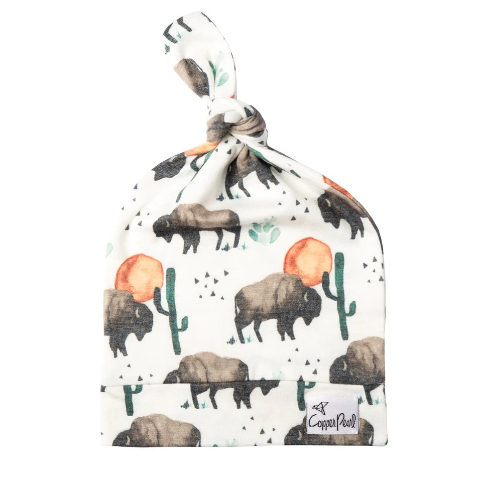 Top Knot Hat 5-18 Months - Bison
