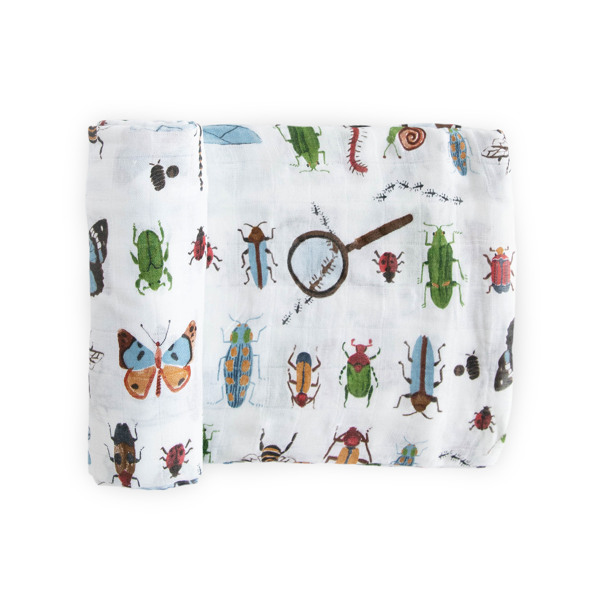 Deluxe Muslin Single Swaddle Swaddling Blankets Little Unicorn Bugs