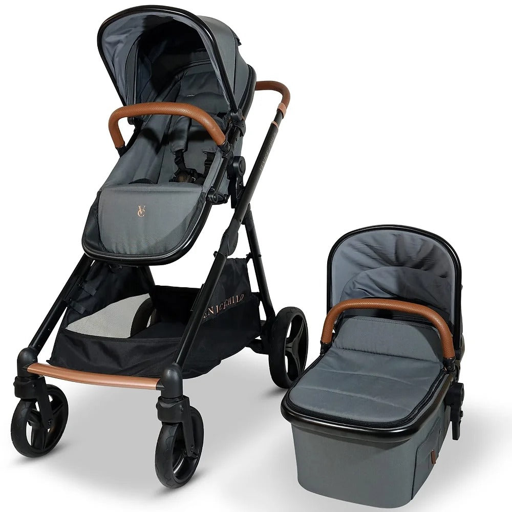 Venice Child Ventura Single to Double Stroller & Bassinet, Midnight