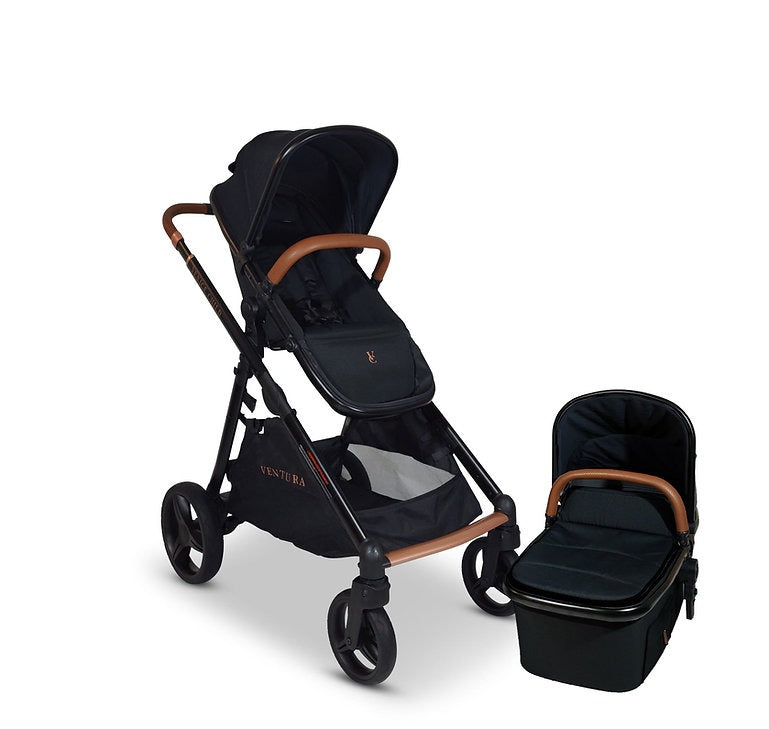 cybex balios double Venice Child Ventura Single to Double Sit-And-Stand Stroller & Bassinet, Midnight