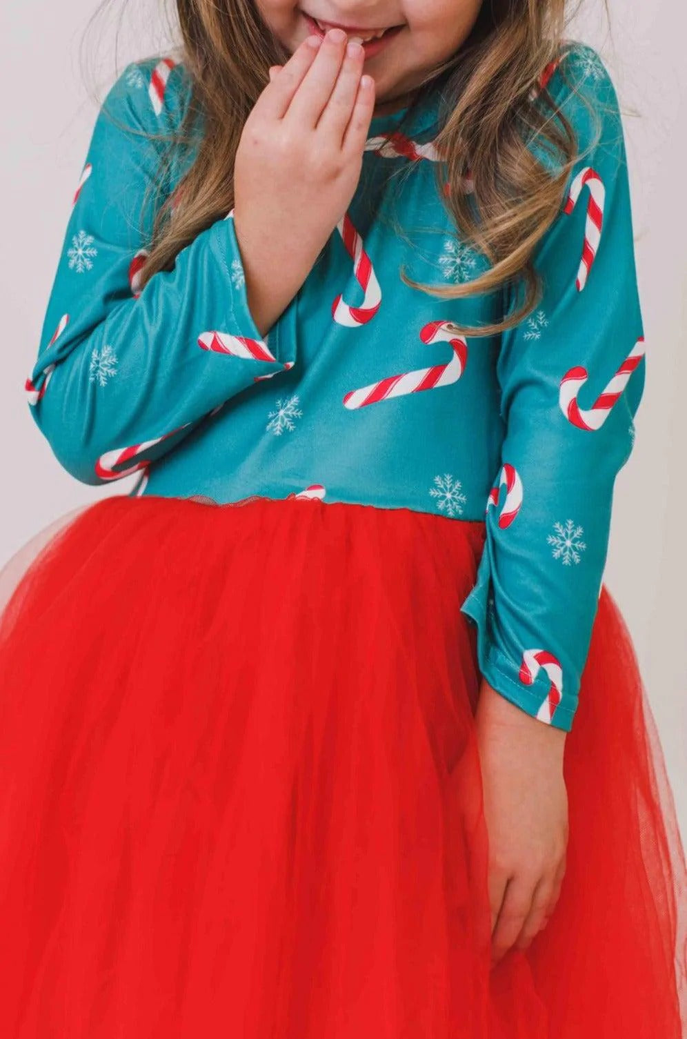 Mila & Rose Christmas Candy L/S Tutu Dress