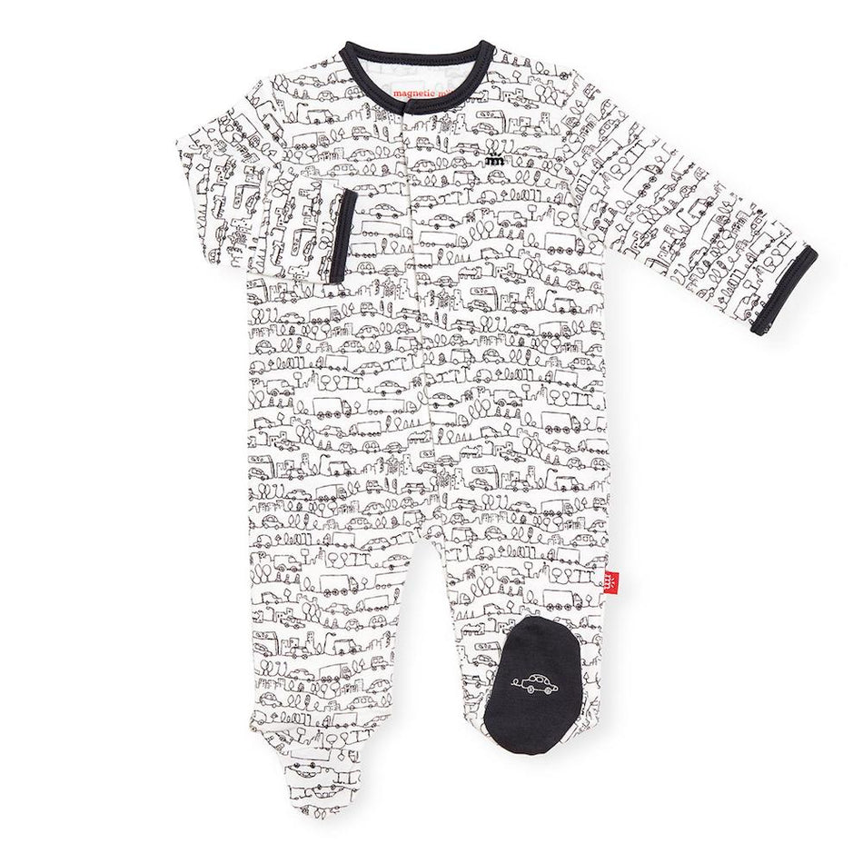 Magnetic Me Going Places Organic Magnetic Footie - 0-3 Months